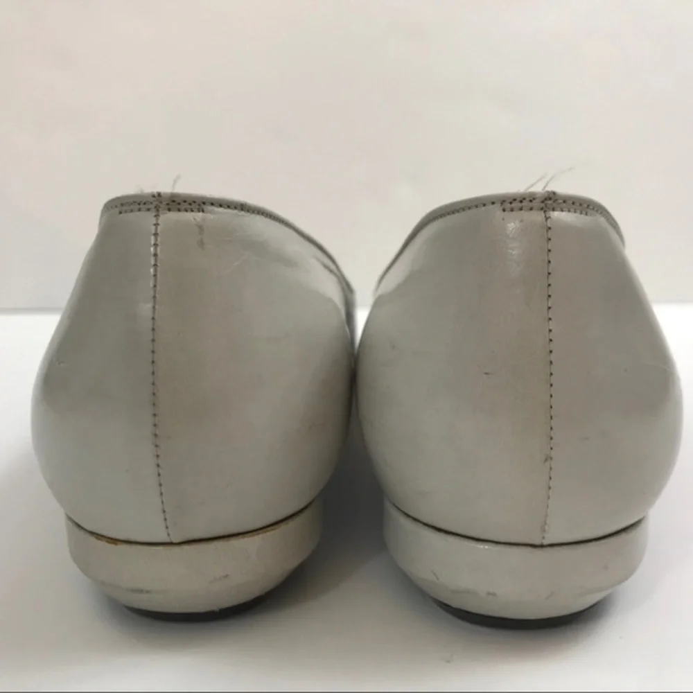 Vintage Ruffle Peep-Toe Flats‎